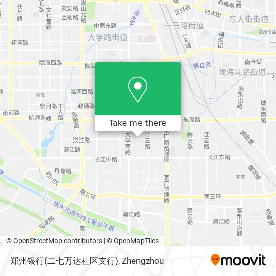 郑州银行(二七万达社区支行) map
