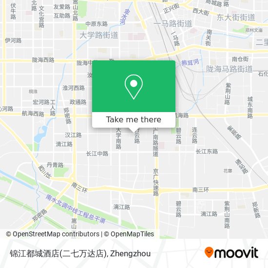 锦江都城酒店(二七万达店) map