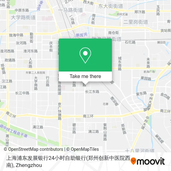 上海浦东发展银行24小时自助银行(郑州创新中医院西南) map