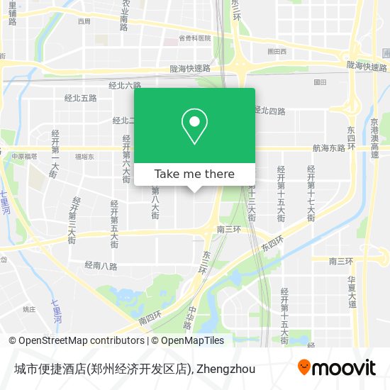 城市便捷酒店(郑州经济开发区店) map