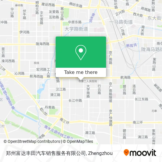 郑州富达丰田汽车销售服务有限公司 map