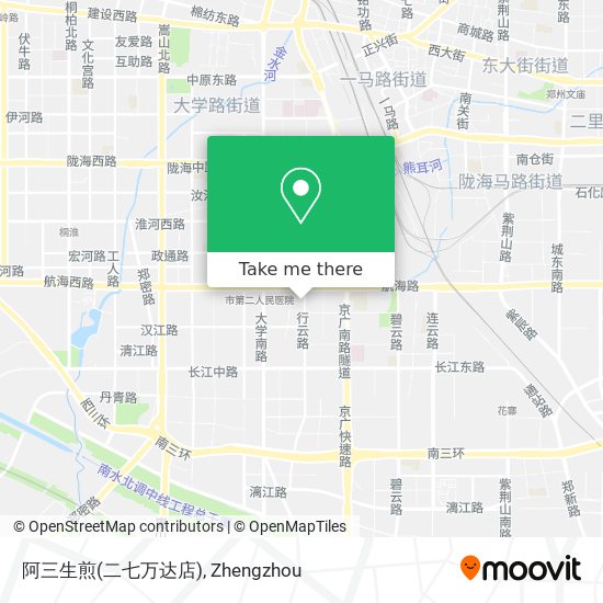 阿三生煎(二七万达店) map
