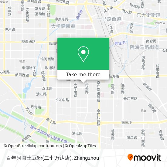 百年阿哥土豆粉(二七万达店) map