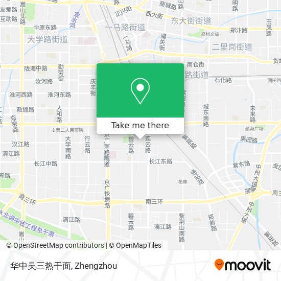 华中吴三热干面 map