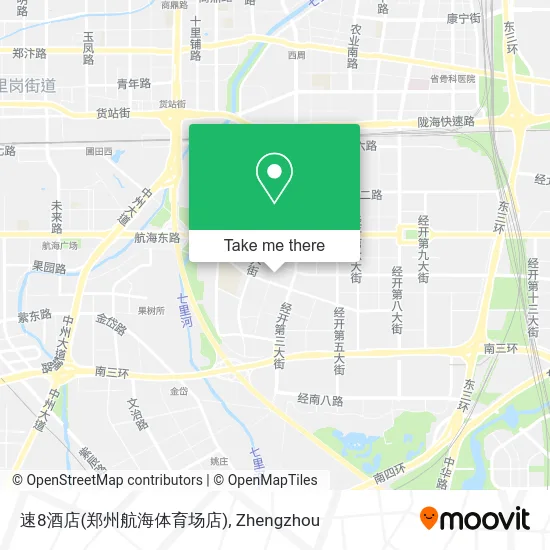 速8酒店(郑州航海体育场店) map