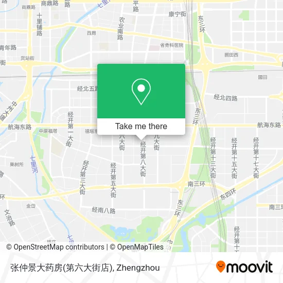 张仲景大药房(第六大街店) map