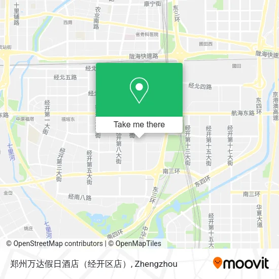 郑州万达假日酒店（经开区店） map