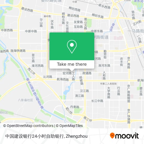 中国建设银行24小时自助银行 map