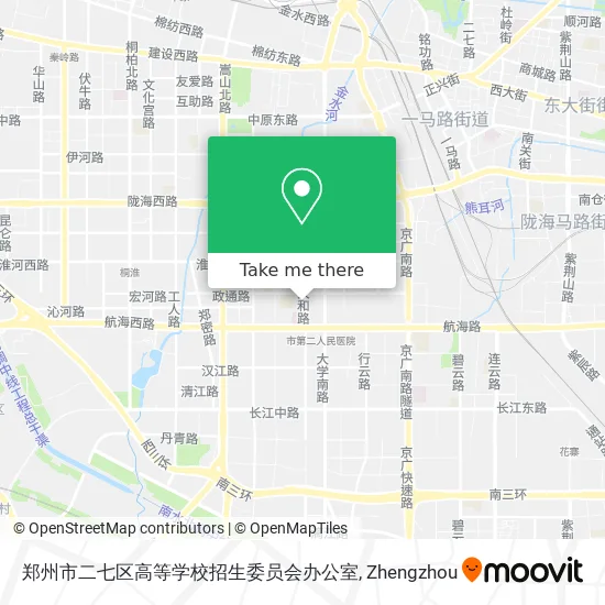 郑州市二七区高等学校招生委员会办公室 map