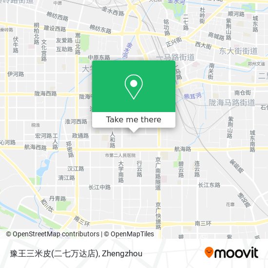 豫王三米皮(二七万达店) map