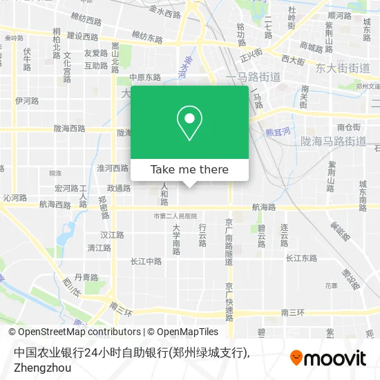 中国农业银行24小时自助银行(郑州绿城支行) map