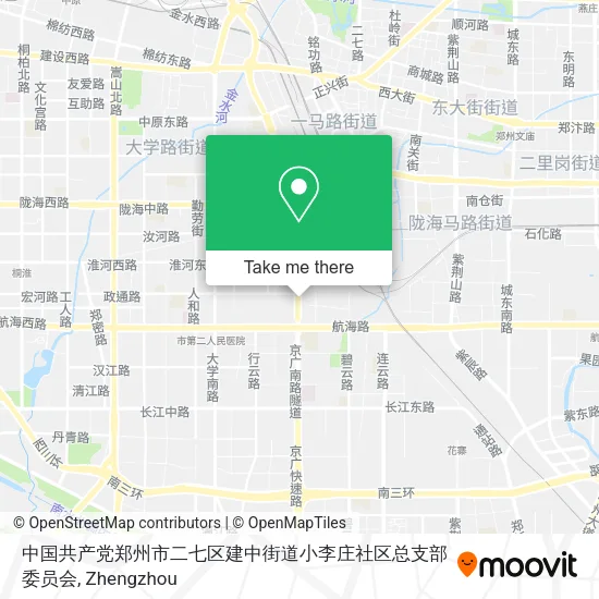 中国共产党郑州市二七区建中街道小李庄社区总支部委员会 map