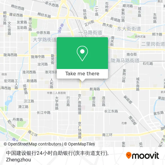 中国建设银行24小时自助银行(庆丰街道支行) map