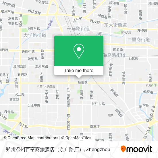 郑州温州百亨商旅酒店（京广路店） map