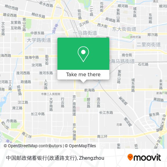 中国邮政储蓄银行(政通路支行) map