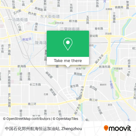 中国石化郑州航海恒运加油站 map