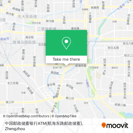 中国邮政储蓄银行ATM(航海东路邮政储蓄) map
