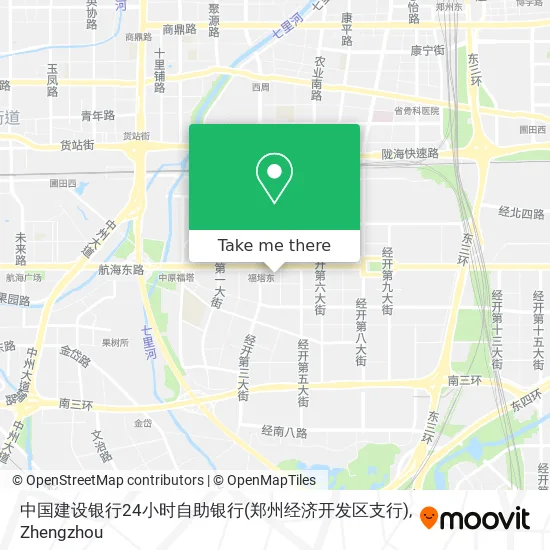 中国建设银行24小时自助银行(郑州经济开发区支行) map