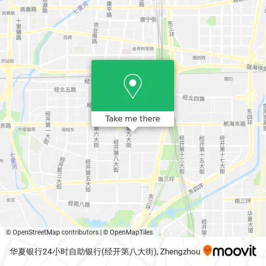华夏银行24小时自助银行(经开第八大街) map