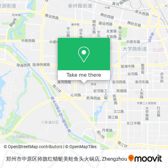 郑州市中原区帅旗红蜻蜓美蛙鱼头火锅店 map