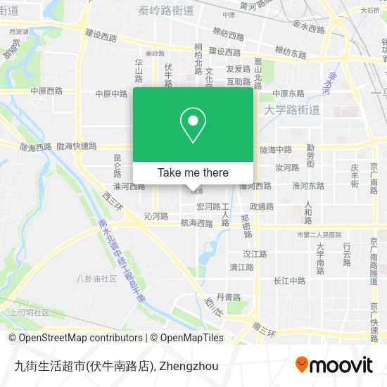 九街生活超市(伏牛南路店) map