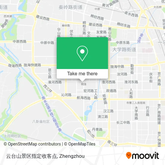 云台山景区指定收客点 map
