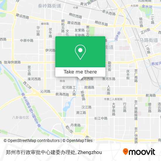 郑州市行政审批中心建委办理处 map