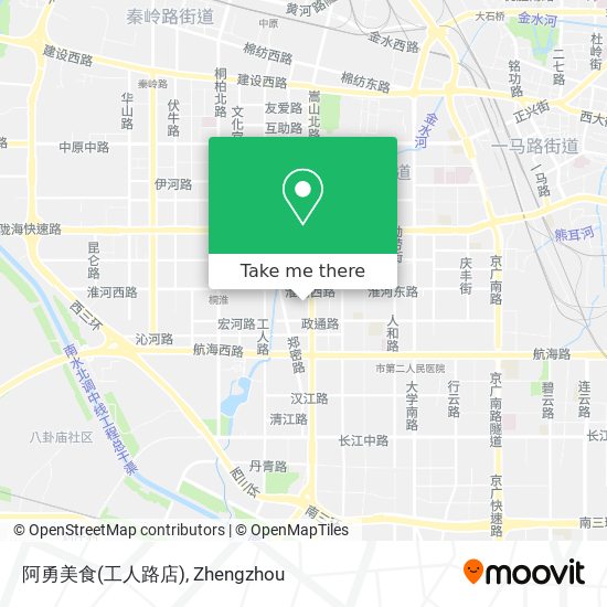 阿勇美食(工人路店) map