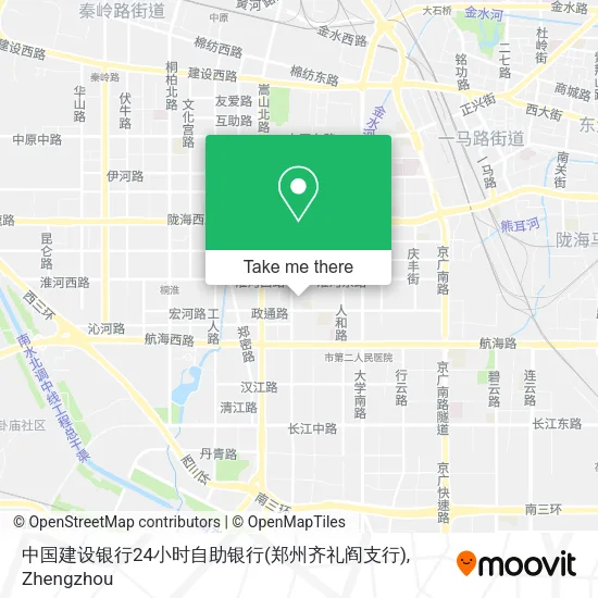 中国建设银行24小时自助银行(郑州齐礼阎支行) map