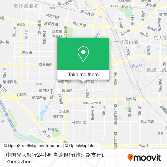 中国光大银行24小时自助银行(淮河路支行) map