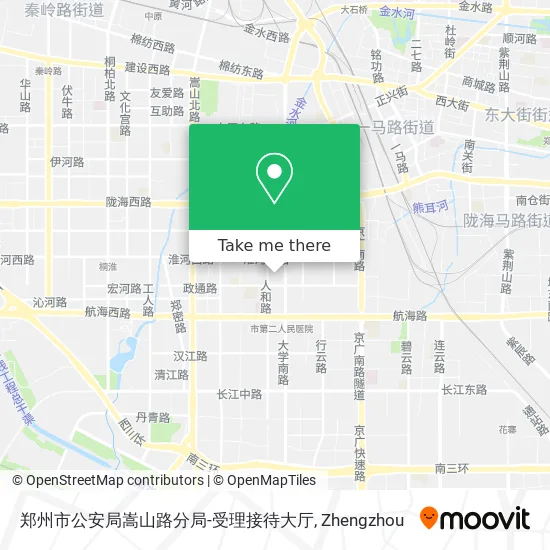 郑州市公安局嵩山路分局-受理接待大厅 map