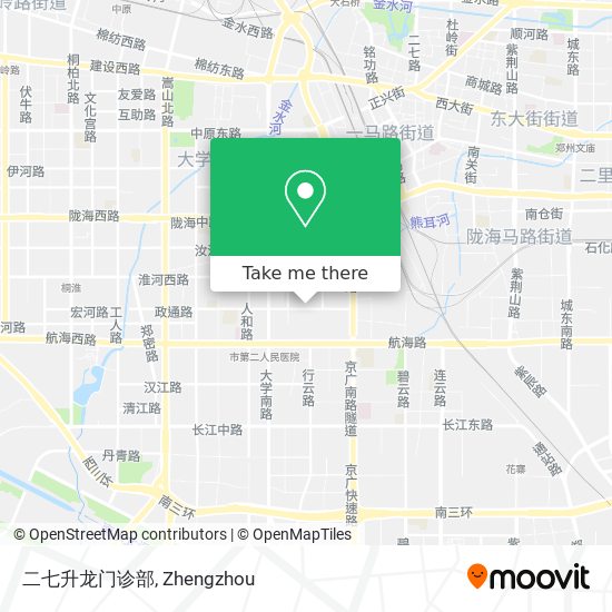 二七升龙门诊部 map