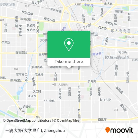 王婆大虾(大学里店) map