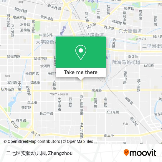 二七区实验幼儿园 map