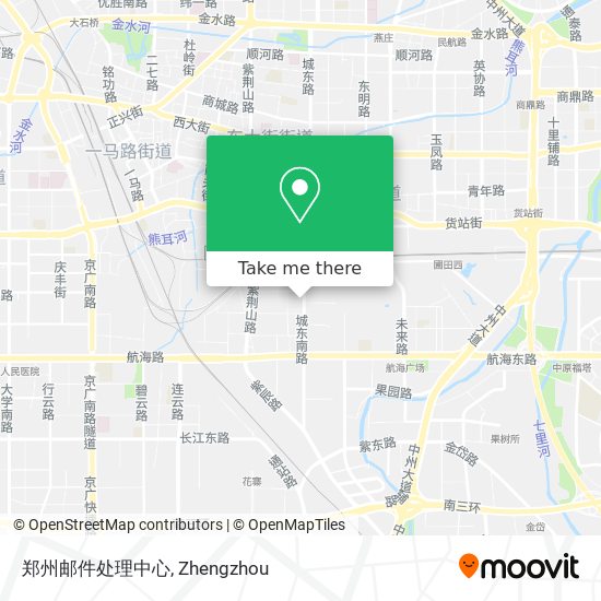 郑州邮件处理中心 map