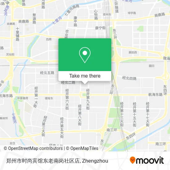 郑州市时尚宾馆东老南岗社区店 map