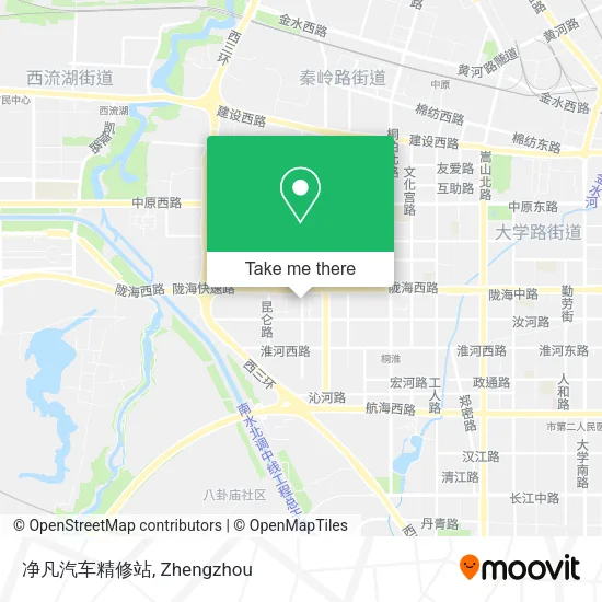 净凡汽车精修站 map