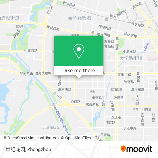 世纪花园 map