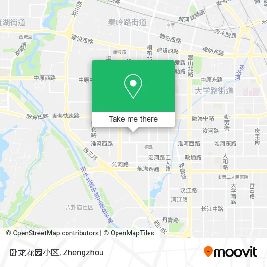 卧龙花园小区 map