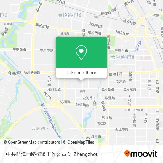 中共航海西路街道工作委员会 map