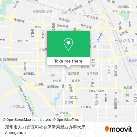 郑州市人力资源和社会保障局就业办事大厅 map