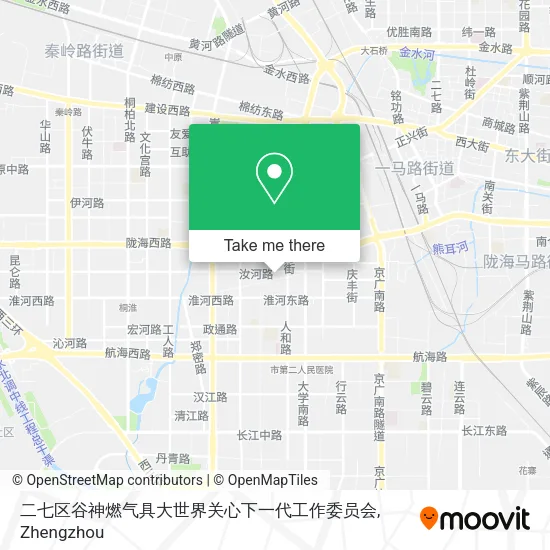 二七区谷神燃气具大世界关心下一代工作委员会 map