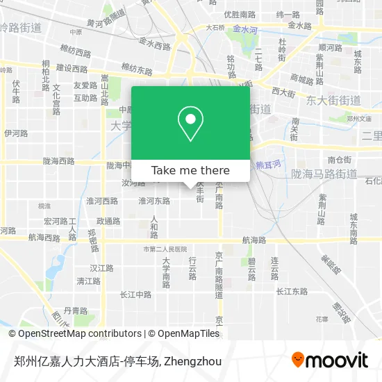 郑州亿嘉人力大酒店-停车场 map