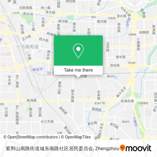 紫荆山南路街道城东南路社区居民委员会 map