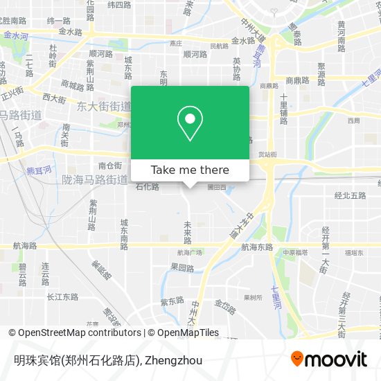明珠宾馆(郑州石化路店) map