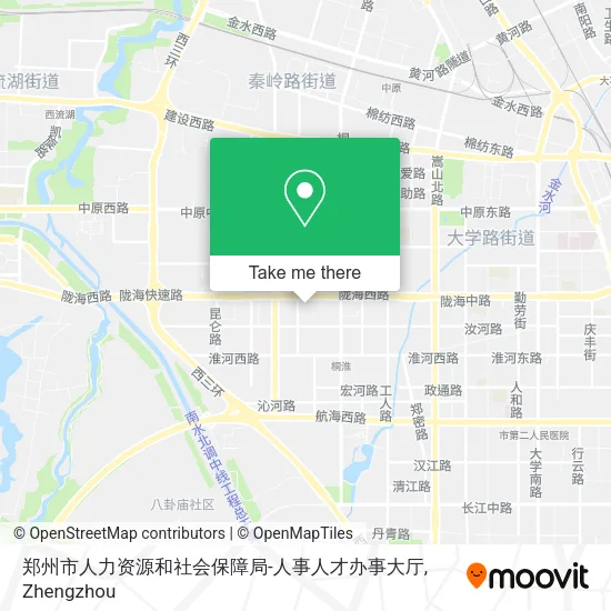 郑州市人力资源和社会保障局-人事人才办事大厅 map