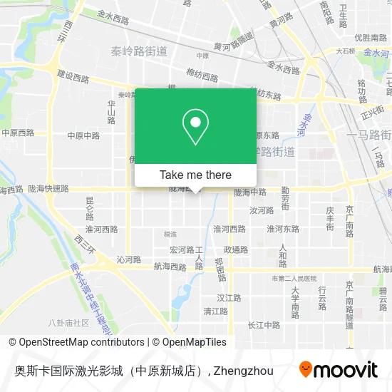 奥斯卡国际激光影城（中原新城店） map
