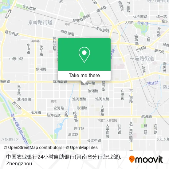 中国农业银行24小时自助银行(河南省分行营业部) map