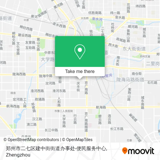 郑州市二七区建中街街道办事处-便民服务中心 map