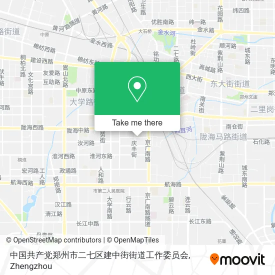 中国共产党郑州市二七区建中街街道工作委员会 map